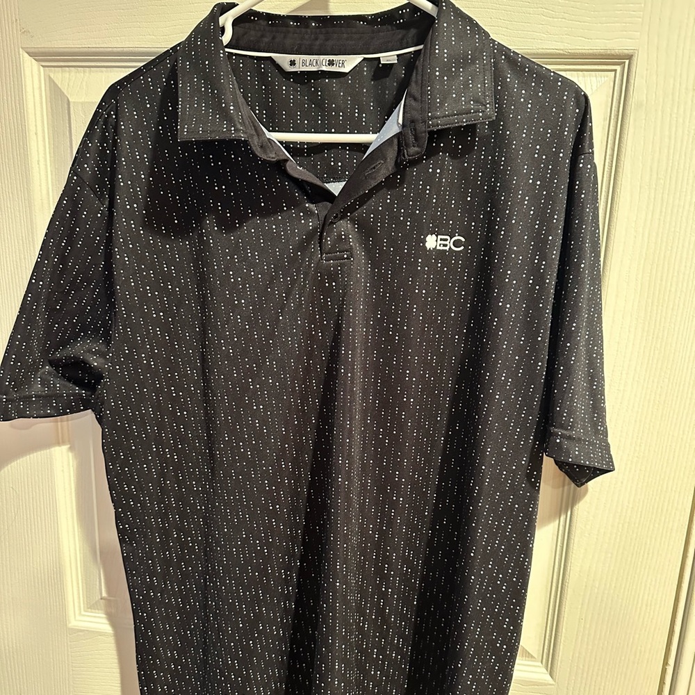 Black Clover Brand , live lucky , black pattern shirt. Size XL.